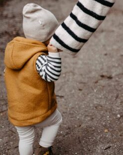 Walkweste Kinder Baby Gilet kids vest Wollwalk Schurwolle mit Reißverschluss