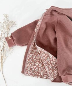Wollwalk Walkjacke Kinder mit hochwertig verarbeitetem Reißverschluss und runden Taschen