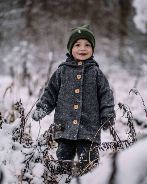 warme Winter Outdoor walkjacke Wollwalk Jacke Kinder mit Knöpfen