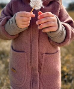Wollwalkmantel Kinder Walkmantel Kinder mit runden Taschen und Bio Merino-Wollbündchen made in Germany
