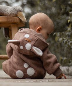 Wollwalk Anzug Walk Reh Bambi Overall für Babys und Kinder
