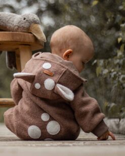 Wollwalk Anzug Walk Reh Bambi Overall für Babys und Kinder