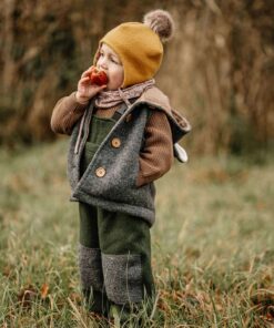 Walklatzhose Kinder Baby Wollwalk Weste Outfit Naturkind