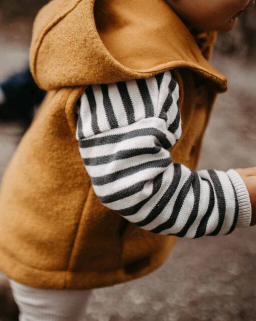 Walkweste Kinder Baby Gilet kids vest Wollwalk Schurwolle handmade in Germany