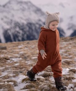 Kinder Wollwalk Overall Walkanzug mit verdecktem Reißverschluss