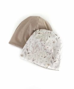 Beanie oder wendebeanie aus bio Baumwolljersey für kinder und babys