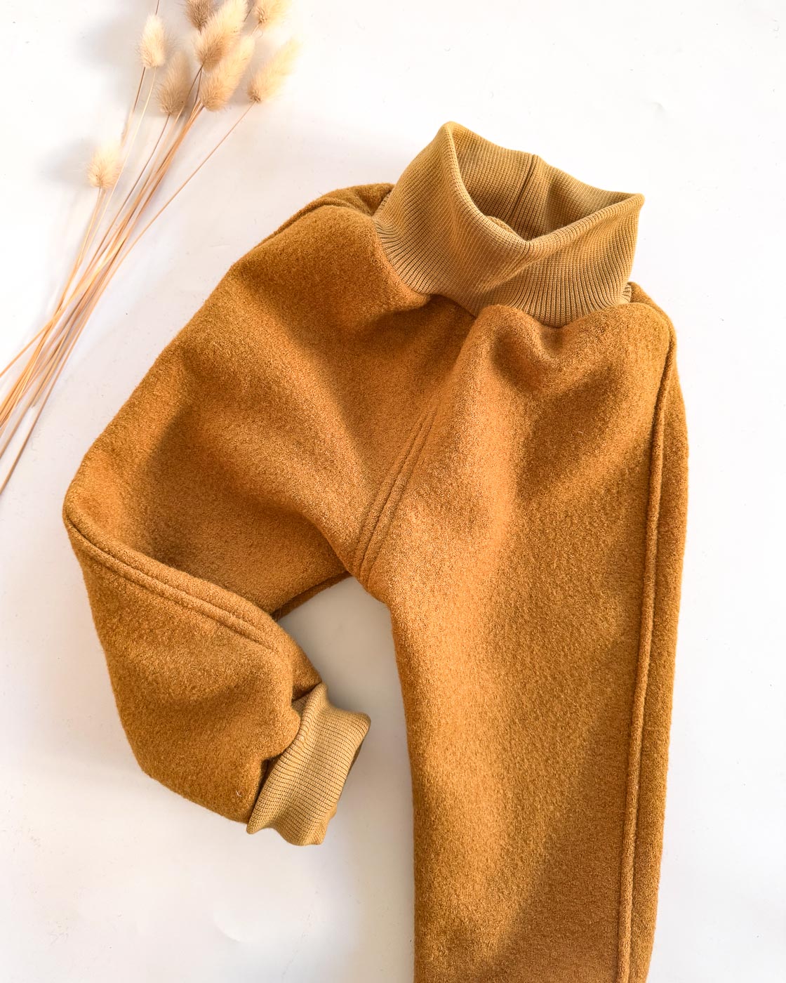 Sofortkauf: Walkhose in Senf, Gr. 92/98 – Bild 2