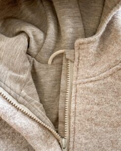 Alternative view of Sofortkauf: Walkjacke mit Reißverschluss mit Bärenohren in Sand Meliert und Wolljersey-Futter Sand Meliert, Gr. 92/98