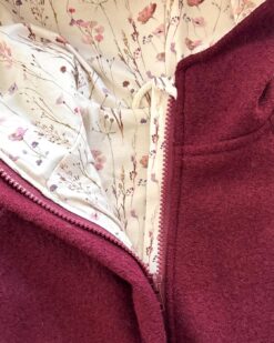 Alternative view of Sofortkauf: Merinowalk Overall in Beere/Norwegian Flowers, Gr. 92/98