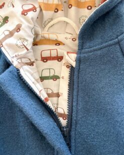 Alternative view of Sofortkauf: Walkoverall mit Reißverschluss in Rauchblau/Chasing Cars, Gr. 68/74