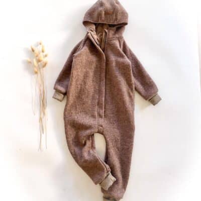 Sofortkauf: Walkoverall mit Reißverschluss in Schlamm/Schlamm, Gr. 110/116