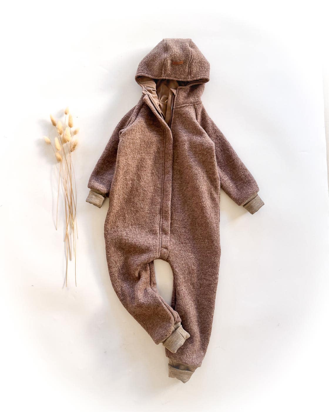 Sofortkauf: Walkoverall mit Reißverschluss in Schlamm/Schlamm, Gr. 110/116