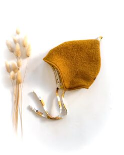 Sofortkauf: Zipfelmütze Merinowalk Senf/Löwenparty, Gr. 44-46