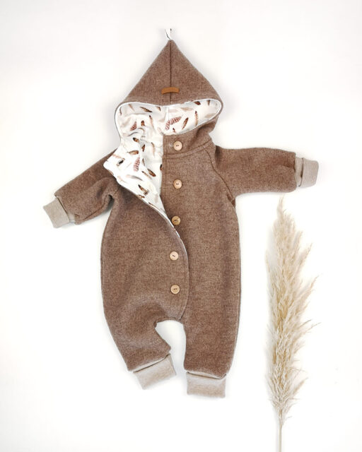 Wollwalk Overall mit Holzknöpfen - Wichtelkidz